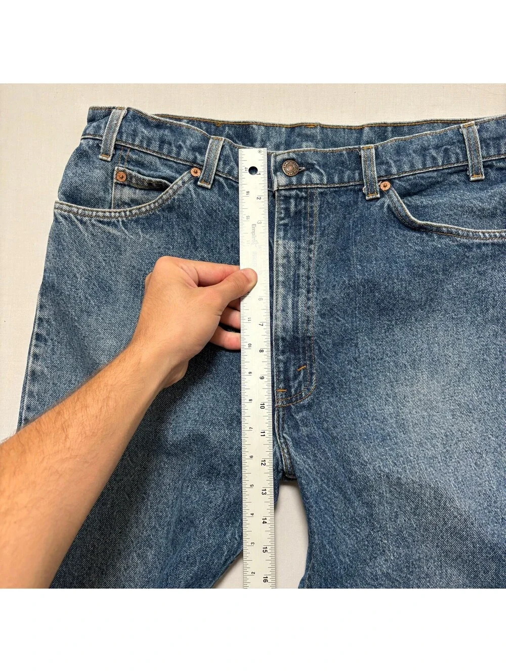 VTG 90's Levi's 517 Made in USA Bootcut Denim Jeans Men's 35x31 Blue
